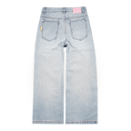 Pinstripe Denim Jeans
